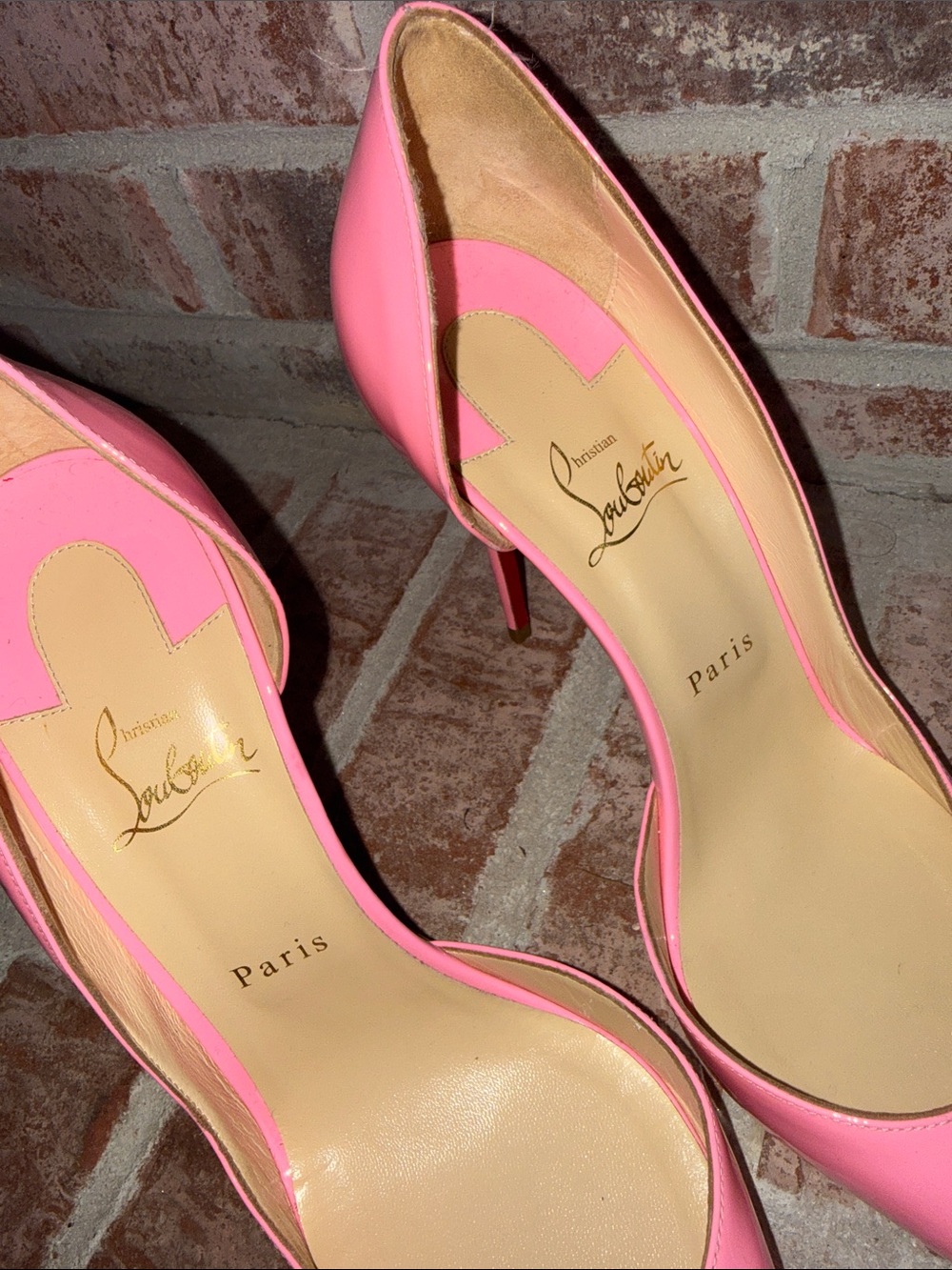Christian Louboutin Hot Pink Patent Pointed-Toe Stiletto Pumps size 41.5 - Picture 7 of 12
